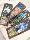 Four Homes Stained Glass Bookmarks – Set of 4