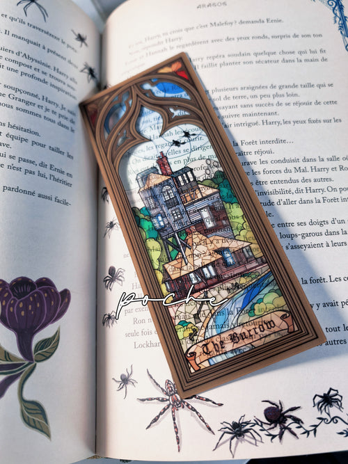 Four Homes Stained Glass Bookmarks – Set of 4