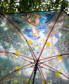 Stained Glass Mermaid Umbrella