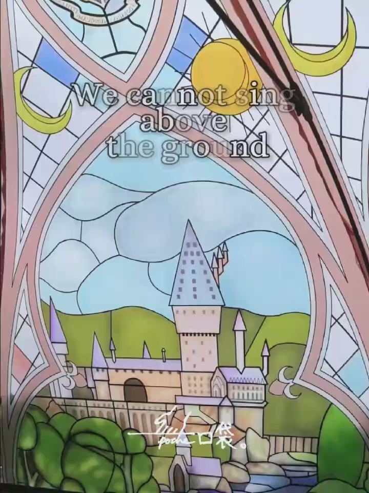 Stained Glass Mermaid Umbrella