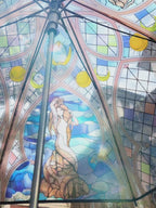 Stained Glass Mermaid Umbrella